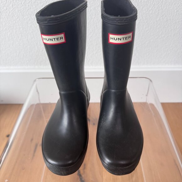 Hunter Kids First Original Rain Boots Black Size 13 Youth | Waterproof Outdoor - Picture 2 of 10